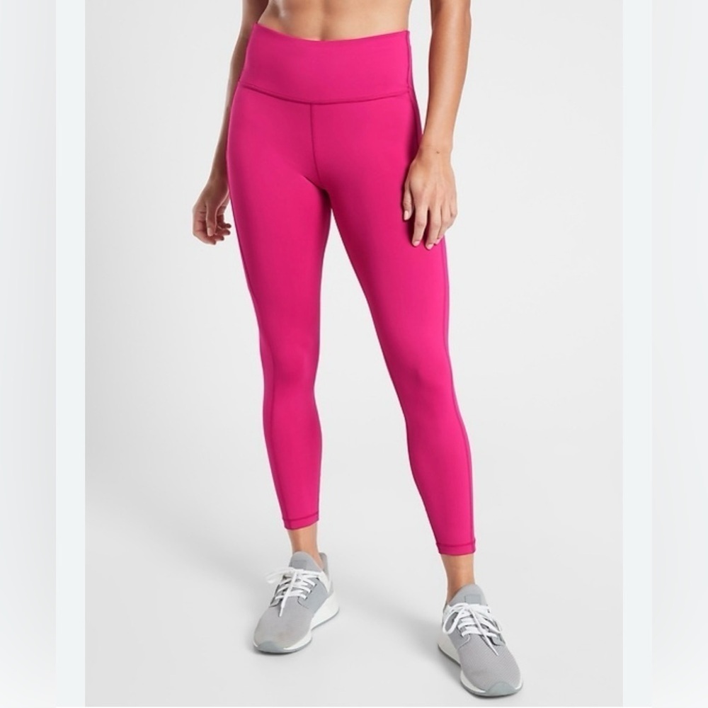 Athleta Fuchsia High-Waisted Leggings